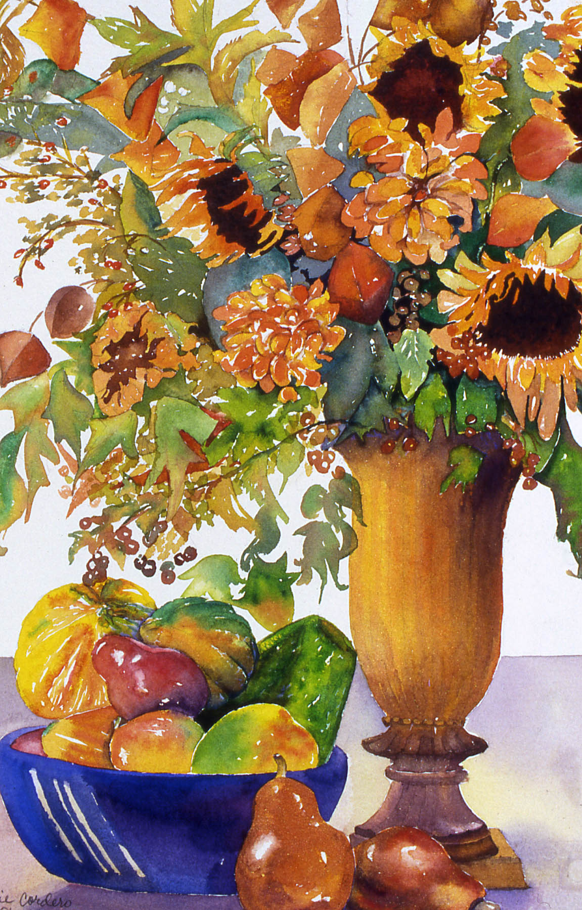 Тропические акварели Jaimie Cordero http://www.aquarellestudiosandgalleries.com/images/Vase_of_Flowers_adobe_rgb_300_pixels.JPG