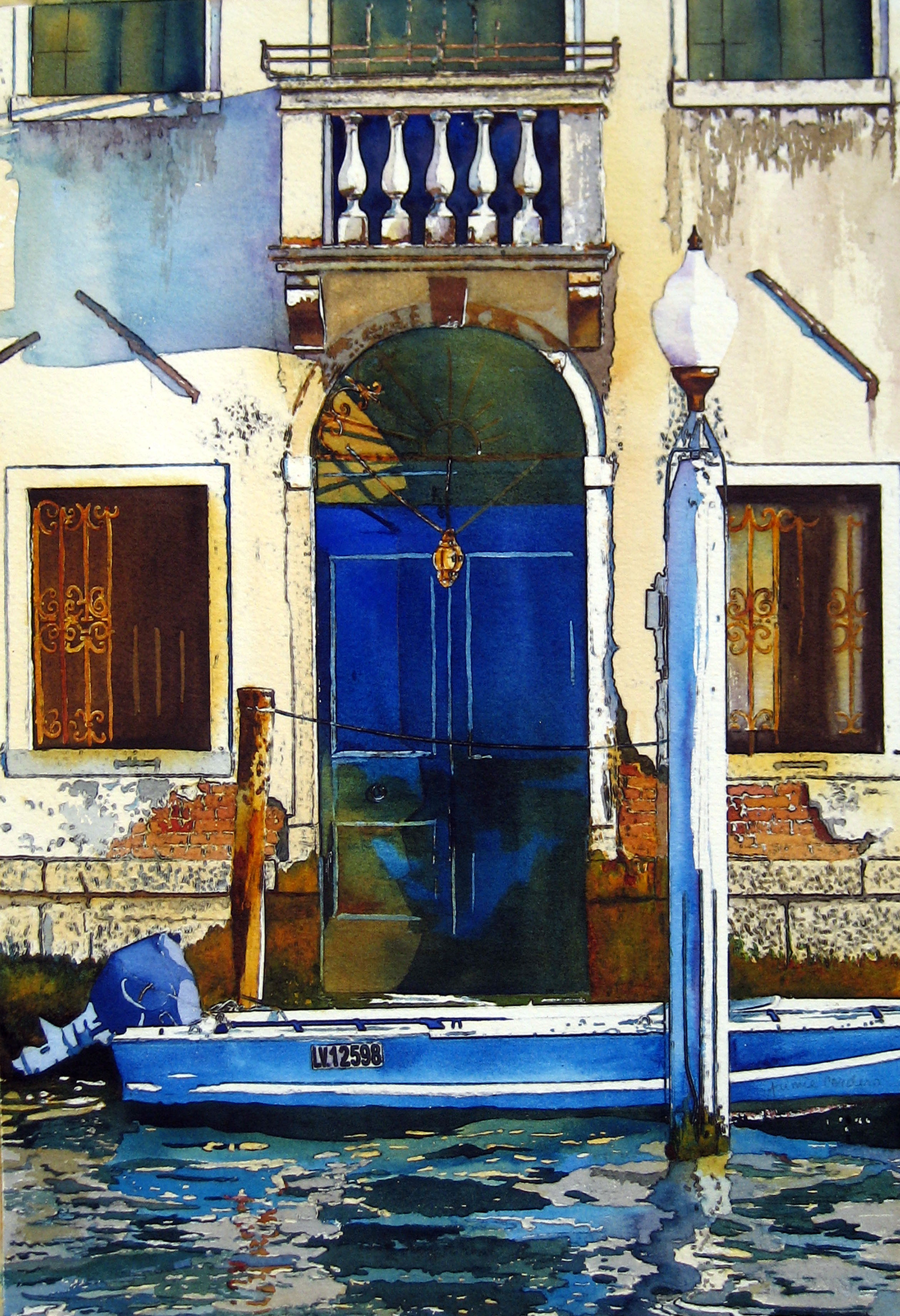 Тропические акварели Jaimie Cordero http://www.aquarellestudiosandgalleries.com/images/Venice_Blue_13x19.jpg